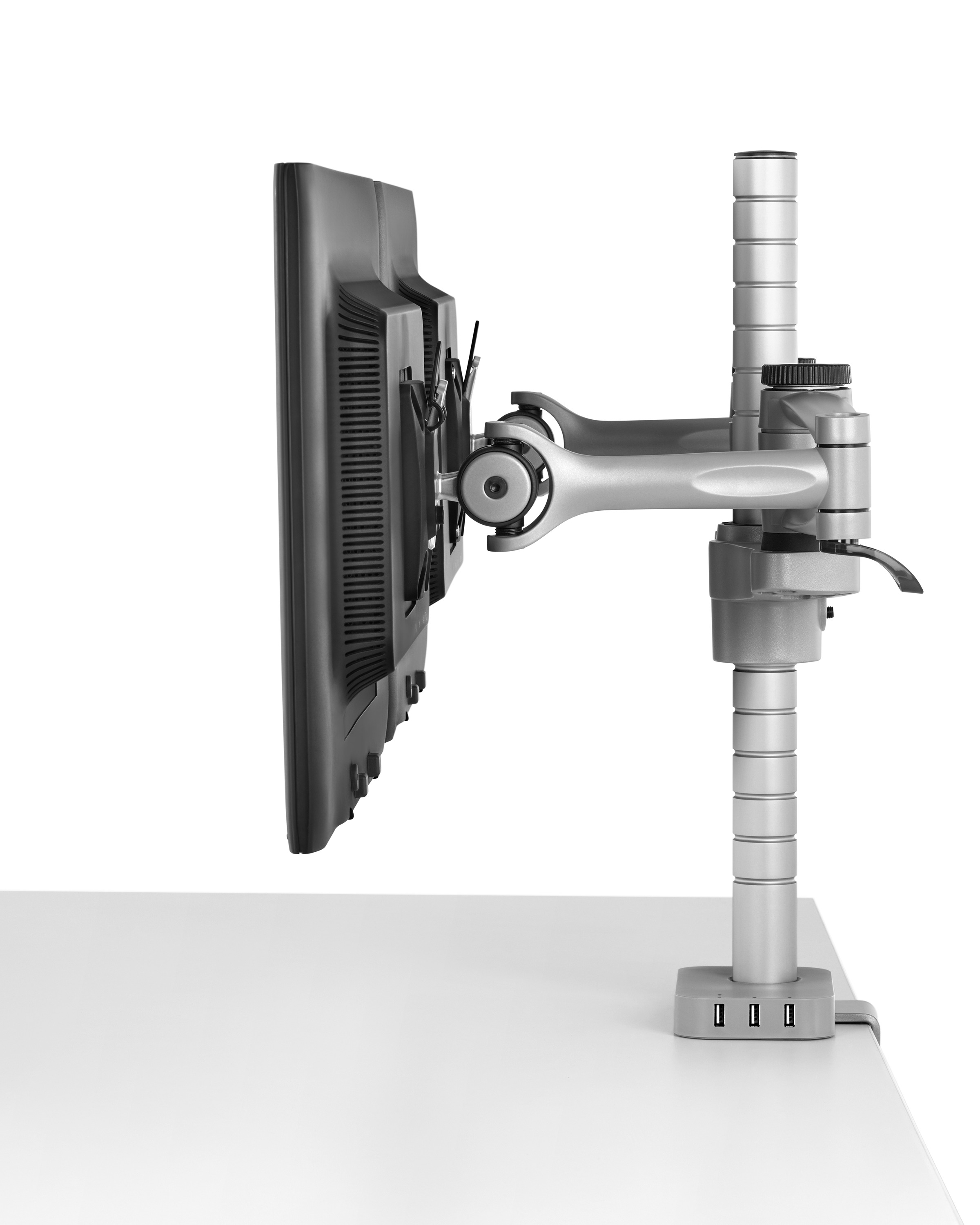 办公辅件|显示器支架|办公家具|设计师家具|Wishbone 台面显示屏（立柱）支架